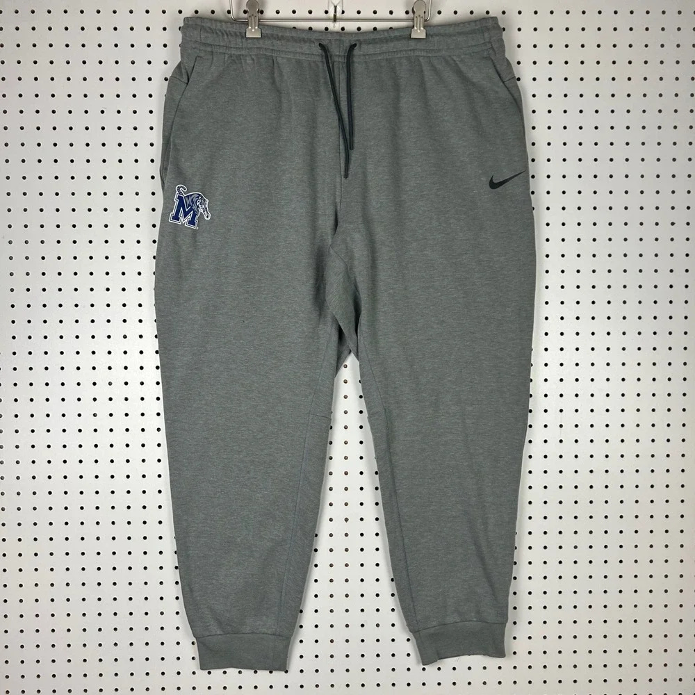 Nike Memphis Tigers Basketball Dri-Fit Gray Jogger XXL Sweatpants NWT PE Penny